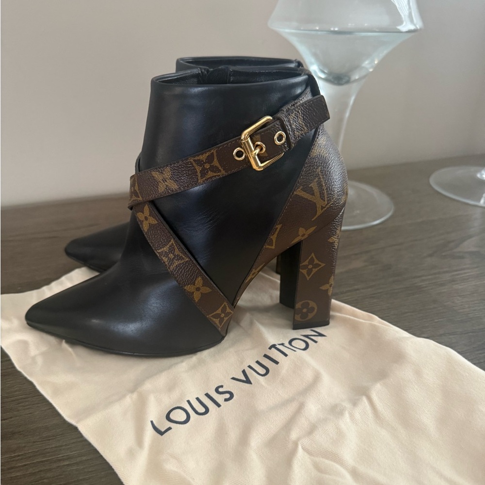 Authentic LV matchmaker booties